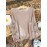 Plus Size, Two-piece plus-size retro sweet style, round-neck lantern sleeve bow sweater